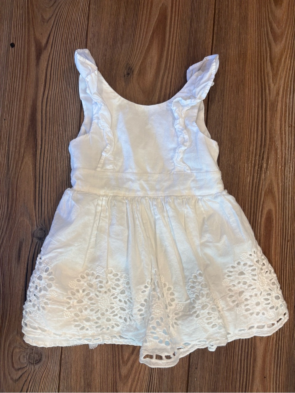 Disney baby girl white eyelet dress